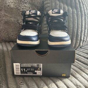 Nike Kids' Air Jordan 1 Retro High OG - Black and White